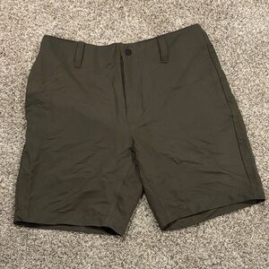 The North Face Men's Dark Olive Flat Front Shorts